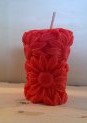 Small Daisy Pillar Candle – Sunshine in Bloom